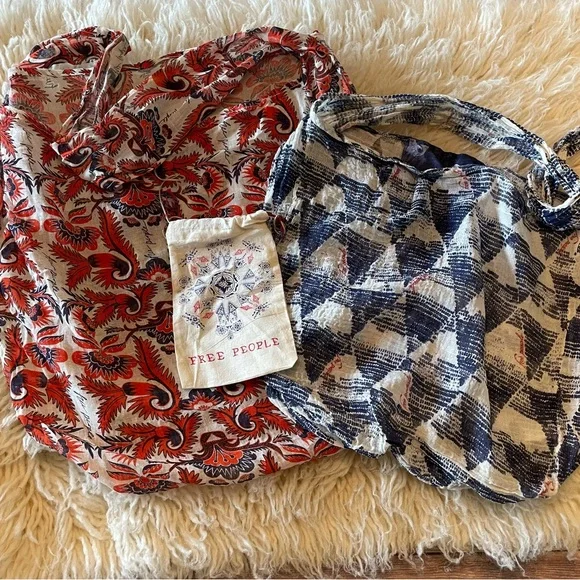 Free People Reusable Totes ~ Set of 3 - Picture 2 of 7